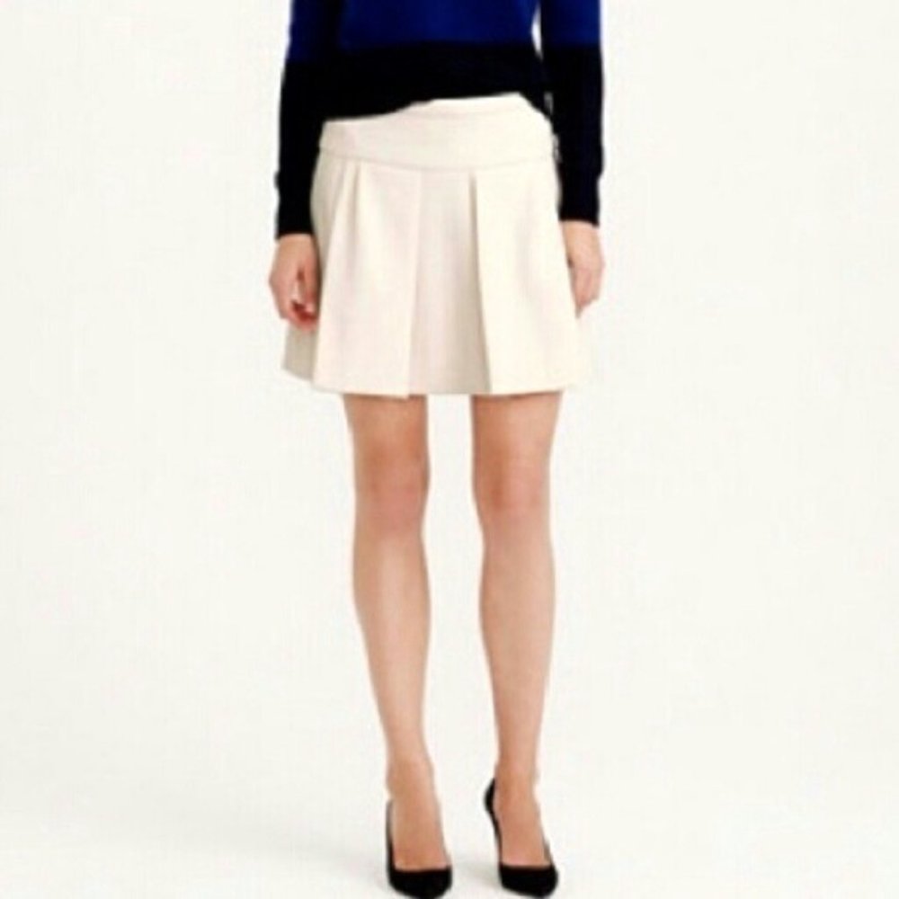 J. Crew Box Pleat Mini Skirt